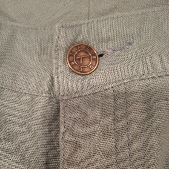 Talbots Green Chinos Classic Cotton Khakis - Picture 4 of 5
